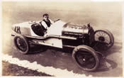 Jimmy Costa in his Fiat, 1921.