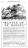 Poster advertising the nightly reenactment of the Battle of St. Mihiel.