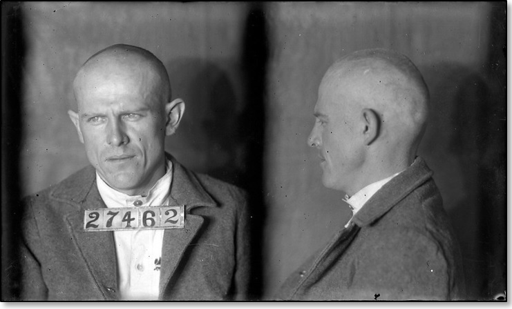 RG213_01_27462 – Inmate mugshot for Harry Defenbaugh, December 9, 1924. From the Glass Plate series.