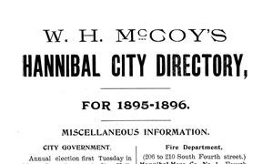 Hannibal City Directories