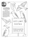 Adrian Purple Martin Capital Coloring Page