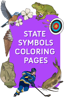 State Symbols Coloring Pages
