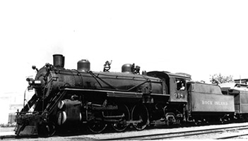 Flickr album link to Rock Island Railroad engine image