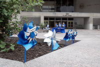 blue ribbon pinwheels
