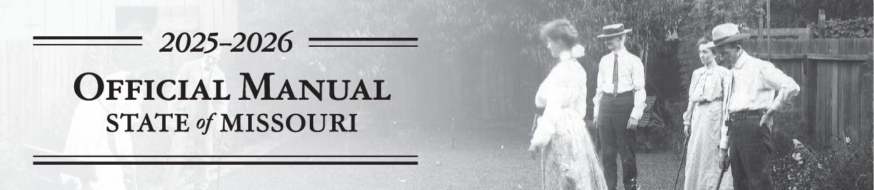 Official Manual State of Missouri 2025-2026 Banner