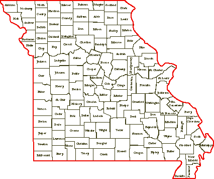 County Map Of Missouri County Map Missouri Missouri State
