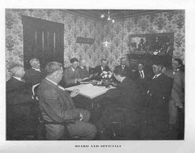 Meeting of the Asylum Board and Officials, c 1914.