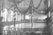 Wards decorated for Christmas, c. 1910.