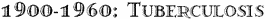 1900-1960: Tuberculosis