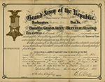Applications for Membership in Corporal Dix Post No. 22, Grand Army of the Republic