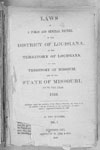 Missouri Session Laws, 1824-Present
